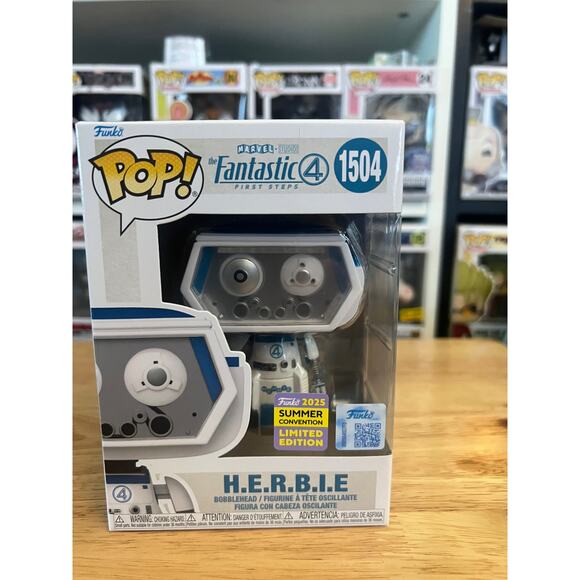 NEW IN HAND H.E.R.B.I.E. Fantastic 4 Funko Pop Bobblehead #1504 Marvel Four MCU - Picture 1 of 6